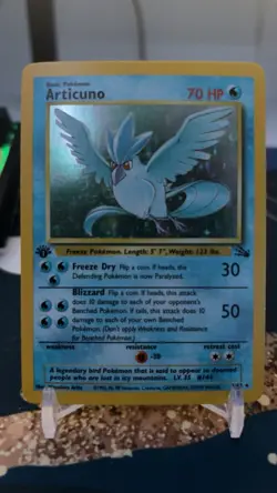 Articuno 2/62 Pokemon Fossil 1st Edition Holo Rare WOTC TCG - Near Mint/LP - Image 1
