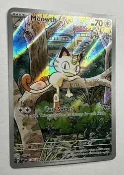 Meowth 106/94 Full Art Phantasmal Flames Pokemon TCG MINT CONDITION NEW - Image 2
