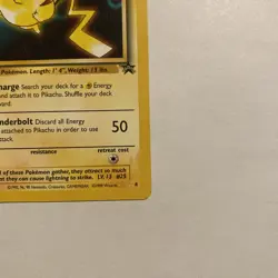 (SW) Pokemon TCG Pikachu #25 Black Star Promo - 1999 - WB The First Movie - Image 4