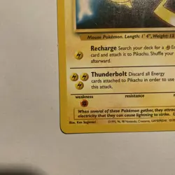 (SW) Pokemon TCG Pikachu #25 Black Star Promo - 1999 - WB The First Movie - Image 5