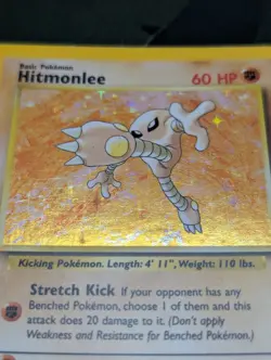 Vintage Pokemon Tcg Hitmonlee Holo 7/62 Fossil - Image 2