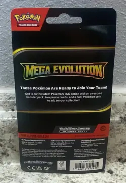 Pokemon TCG- Mega Evolution Checklane Blister Lycanroc Rockruff Booster - Image 2