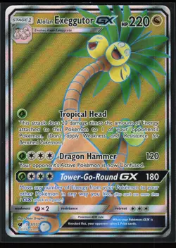 Alolan Exeggutor GX (Full Art) 107/111 SM - Crimson Invasion Pokemon TCG NM - Image 1