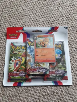Pokemon TCG Sealed Scarlet & Violet 3 Pack Blister Arcanine Promo SVP 011 - Image 1