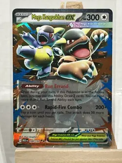 2025 Pokemon Mega Evolution Kangaskhan ex Double Rare #104/132 - Image 1