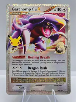 Garchomp C LV.X 145/147 Celebrations: Classic Collection Pokemon NM - Image 1
