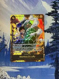 Monkey.D.Luffy One Piece TCG OP10-118 SEC Parallel GEAR4 Royal Blood NM - Image 1