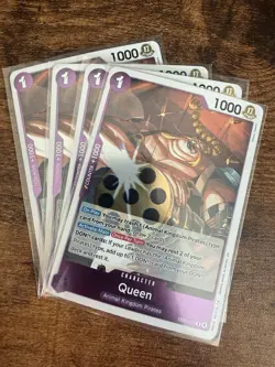One Piece - Queen Foil EB04-032 Playset (x4) - The Azure Sea's Seven NM - Image 1