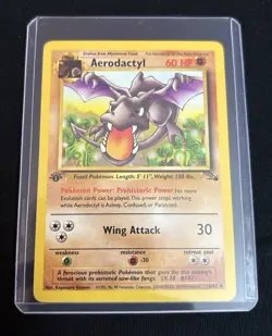 Pokemon Card TCG Aerodactyl 16/62 Fossil 1st Edition Regular Non-Holo LP - Image 1