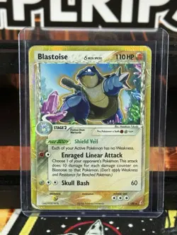 Pokemon TCG Blastoise Crystal Guardians 2/100 Holo Rare 110 DMG Card 2006 - Image 1