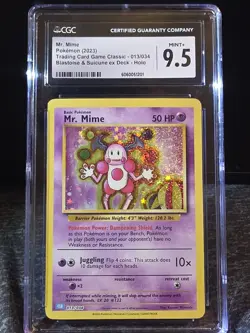 Mr. Mime 013/034 CLB Holo Pokemon Trading Card Game Classic English CGC 9.5 - Image 1