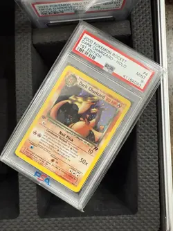 1st Edition Dark Charizard 4/82 Holo Team Rocket Pokemon Graded Card/PSA 9 - Image 1