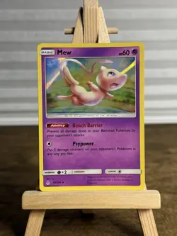 Mew Holo Rare SM Unbroken Bonds 76/214 Pokemon TCG Card - Image 1