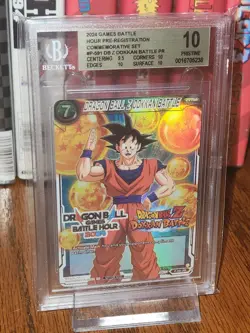 DBZ Dokkan Battle Hour P-591 Card Son Goku BGS Pristine 10 2024 Dragon Ball Z - Image 1