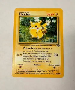 PIKACHU 60/64 - FRENCH Jungle Set - Pokemon Card - UNLIMITED - NM - Image 1