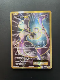 Pokemon Mewtwo EX 103/108 Full Art Ultra Rare Holo Card 2016 XY Evolutions LP - Image 1