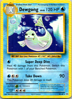 Pokemon Card TCG XY Evolutions Dewgong 29/108 Non-Holo Rare - Image 1