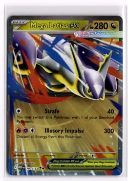Pokemon Card Mega Latias ex 100/132 Double Rare Me01: Mega Evolution - Image 1