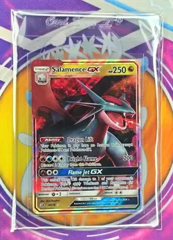 🔥Salamence GX Dragon Majesty Ultra Rare Holo Pokemon Card Stage 2 HP 250🔥📈 - Image 4