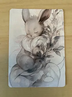 Anime ART STYLE Eevee Fan Full Art Pokemon Custom Card/perfect bookmark - Image 1