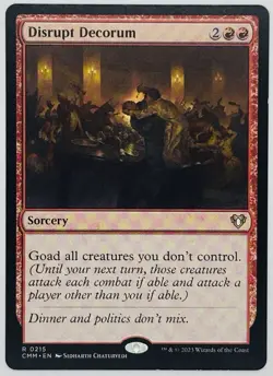 MTG Disrupt Decorum Commander Masters Regular - Image 1