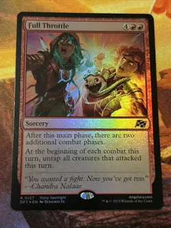 Full Throttle Aetherdrift Foil NM-M Unplayed MTG 0127 - Image 1