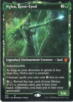 MTG: Theros Beyond Death: Showcase Nylea, Keen-Eyed: Lightly Played Condition - Image 1