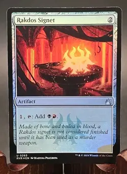 Rakdos Signet Ravnica Remastered MTG Foil Near Mint - Image 1