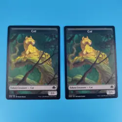 2023 MTG Dominaria Remastered #003/014 CAT Token C non-foil (2 total lot) - Image 1