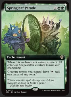 Springleaf Parade (Extended Art) Commander: Lorwyn Eclipsed Regular - Image 1