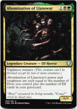 Abomination of Llanowar [Commander Legends] Magic MTG - NM 💀🌳 - Image 3
