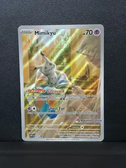 Mimikyu SVP EN 075 Pokemon Center Stamped Paldean Fates PC etb promo (A) - Image 1