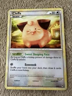 2011 Pokemon TCG Call Of Legends Cleffa Non-Holo 24/95 LP - Image 1