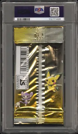 2000 Nintendo Pokemon Neo Genesis Japanese Foil Sealed Pack PSA 8 NM-MT - Image 2