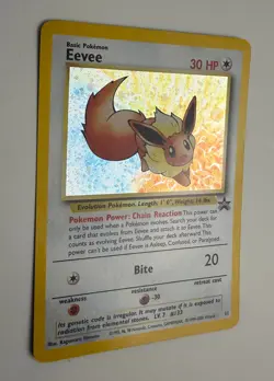 2000 WOTC POKEMON LEAGUE EEVEE #11 BLACK STAR PROMO HOLO B - Image 5