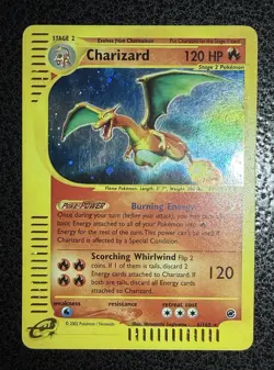 Pokemon TCG 2002 Charizard Expedition Holo Rare #6/165 LP Condition - Image 3