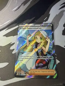 Pokemon Lillie's Determination Ultra Rare Full Art Holo Me01: Mega Evolution NM - Image 3