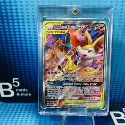 Charizard & Braixen GX Tag Team 2016 Pokemon Sun Moon Black Star Promo #SM230 - Image 1