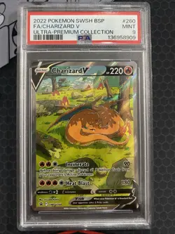 2019-2023 Pokemon SWSH Black Star Promos Charizard V #SWSH260 PSA 9 - Image 1