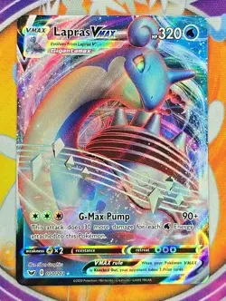 🔥Pokemon Lapras VMAX 050/202 Sword & Shield Ultra Rare Holo Full Art 320 HP🔥📈 - Image 1