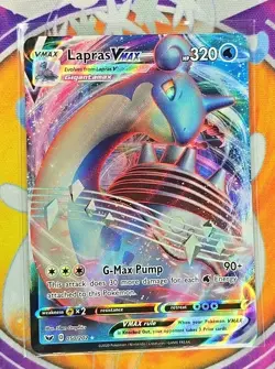 🔥Pokemon Lapras VMAX 050/202 Sword & Shield Ultra Rare Holo Full Art 320 HP🔥📈 - Image 3