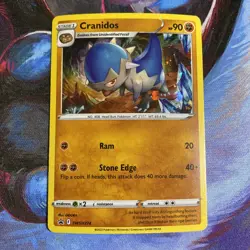 Pokemon TCG Cranidos SWSH274 Promo HD Swirl Cosmo Holo LP - Image 2