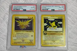 Elekid Neo Genesis 1st edition & 1999 POKEMON FOSSIL ZAPDOS-HOLO CORRECTED FOIL - Image 1