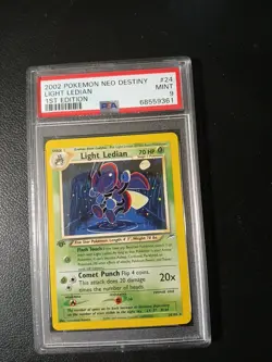 2002 Pokemon Neo Destiny Light Ledian #24 1st Edition CGC 9 - Image 1