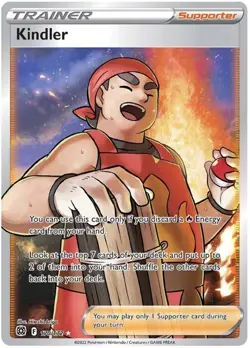 x1 Kindler - 170/172 - Full Art Ultra Rare Pokemon SS09 Brilliant Stars M/NM - Image 1