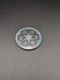 Pokemon TCG Coin Flipping Token Energy Symbols Black & White Trainer Kit 2011 - Image 1