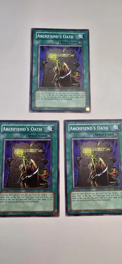 Yugioh Archfiend's Oath DCR-092 Dark Crisis 1st Edition x3 Playset NM - Image 1