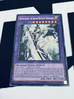 Buster Blader, The Dragon Destroyer Swordsman MP16-EN210 Secret Rare Yugioh - Image 1