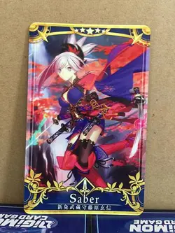 Miyamoto Musashi Stage 5 Saber Star 5 FGO Fate Grand Order Arcade Card - Image 1