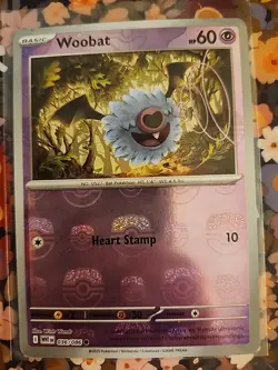 Woobat #036/086 (Master Ball Foil) - S&V White Flare Holo - Pokemon TCG Card NM - Image 1